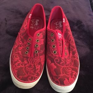 Taylor Swift Red Lace Keds